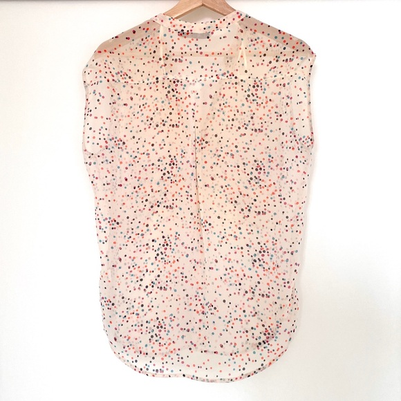 Zara multicolor dotted sheer blouse - Picture 4 of 4